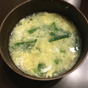 ウェイパーで美味しさ倍増♪　にらたまスープ